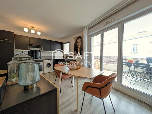 Quartier Petite Garenne. Appartement 3 pièces avec terrasse, parking et cave