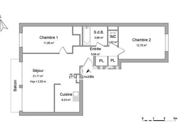 À vendre Appartement 4 pièces 63.61 m² - Issy-les-moulineaux 92130