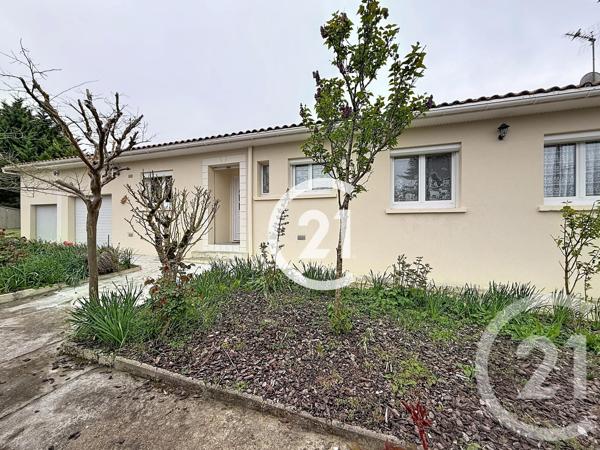 Maison à vendre  5 pièces - 118 m 2   COGNAC  - 16
