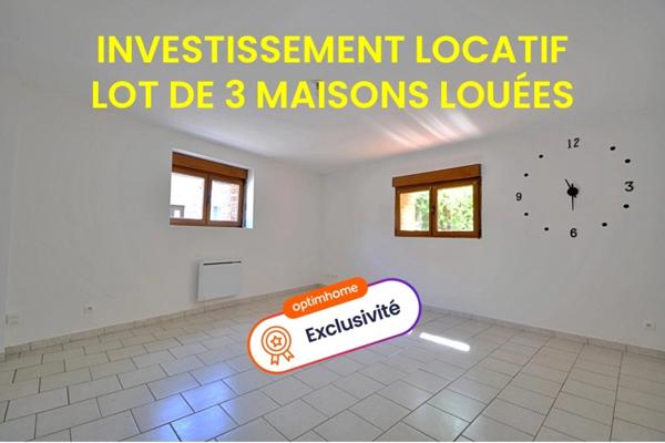 Opportunité d'investissement locatif : Ensemble de 3 maisons à Le Cateau - Exclusivité Optimhome