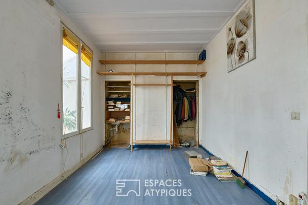 Ancien atelier avec jardin d’hiver au Square Gardette