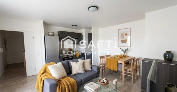 Résidence 2014, balcon et parking, T2 lumineux