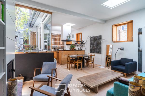 Maison-loft en coeur de ville à l’abri des regards