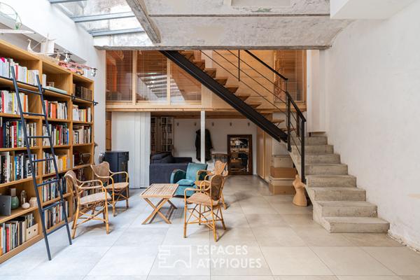 Maison-loft en coeur de ville à l’abri des regards
