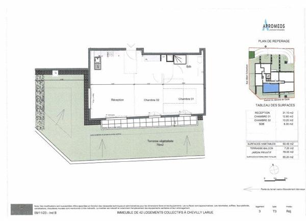 Appartement à vendre    3 pièces •  Chevilly-Larue
