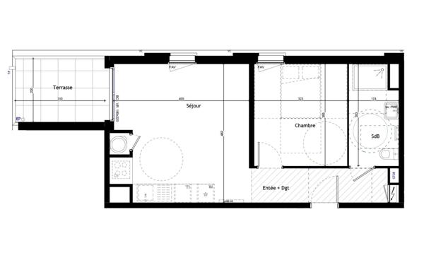Appartement à vendre    2 pièces • 45,50 m2 Aix-en-Provence