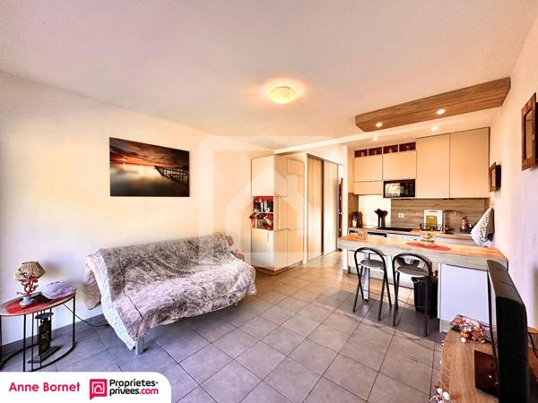 Studio 24,10 m2, terrasse, parking collectif