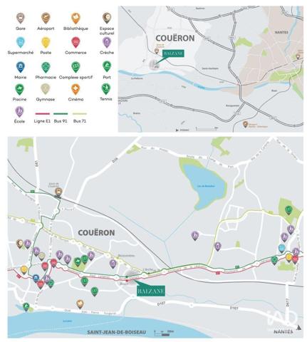 Appartement à vendre 3 pièces 56 m² Couëron