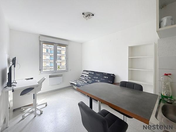 Studio meublé et loué de 19.65m2 dans une résidence sécurisée !