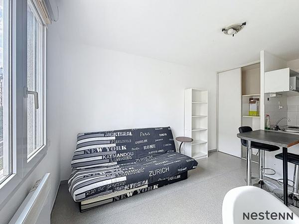 Studio meublé et loué de 19.65m2 dans une résidence sécurisée !