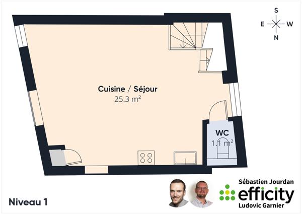 Maison 3 pièces - 80 m²
