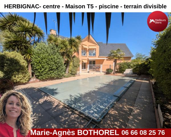 Magnifique maison en plein cœur d'herbignac - piscine-  5 chambres - Grand Terrain divisible