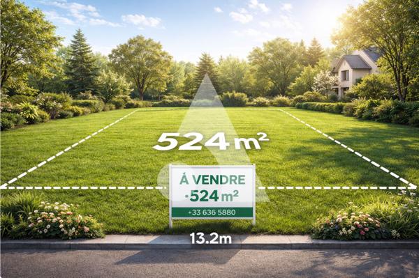 Terrain 524 m2