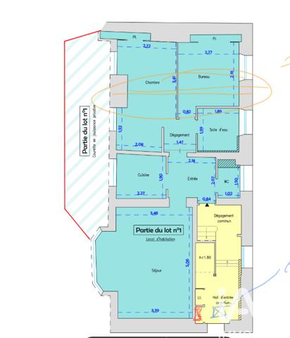 Appartement à vendre 3 pièces 57 m² Dieppe