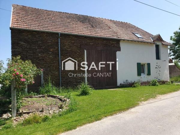 Maison de campagne 90 m², 3 chambres, terrain, dépendances.