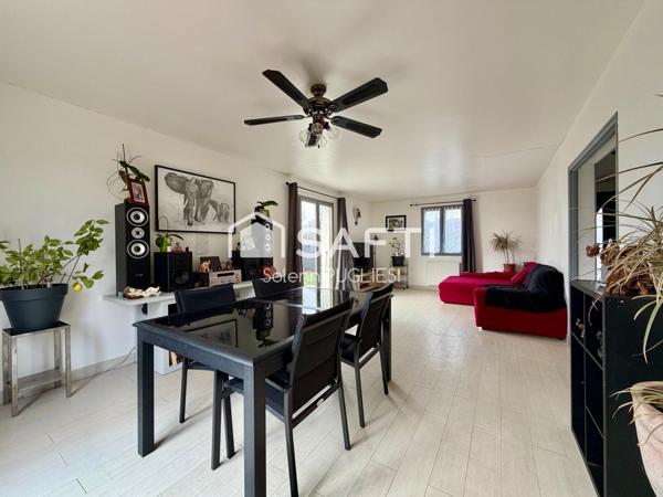 Maison individuelle avec jardin et 4 chambres