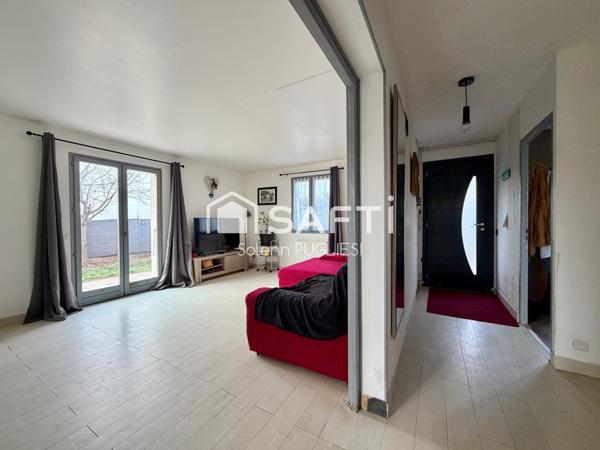 Maison individuelle avec jardin et 4 chambres