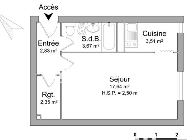 Location Studio 30.05 m² - 115 RUE FRANCOIS PERRIN Limoges 87000