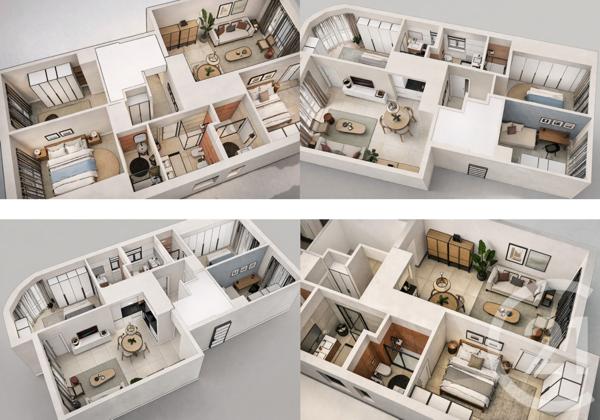 Appartement F3 à vendre  3 pièces - 89,01 m2 NICE - 06