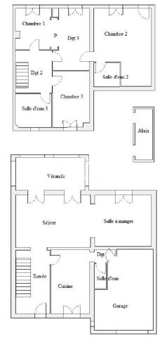 Maison T5 126m² plus véranda, garage et piscine