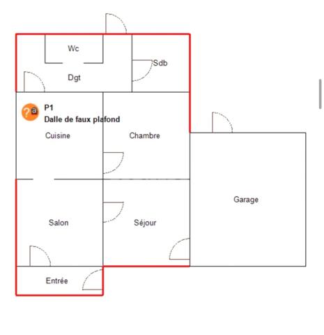 *Exclusivité*Dollemard* maison de plain-pied, T3 60 m² environ à rénover, deux chambres, garage et jardin