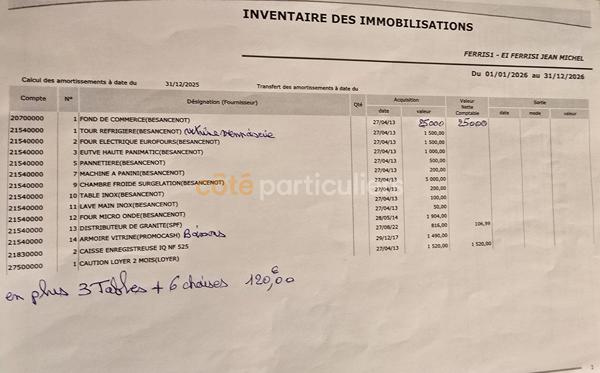 Vente
                Fonds de commerceCARCASSONNE (11000)