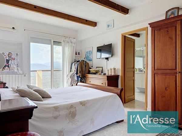 Maison vue mer panoramique sur les hauteurs de Calcatoggio - piscine chauffée - appartement indépendant