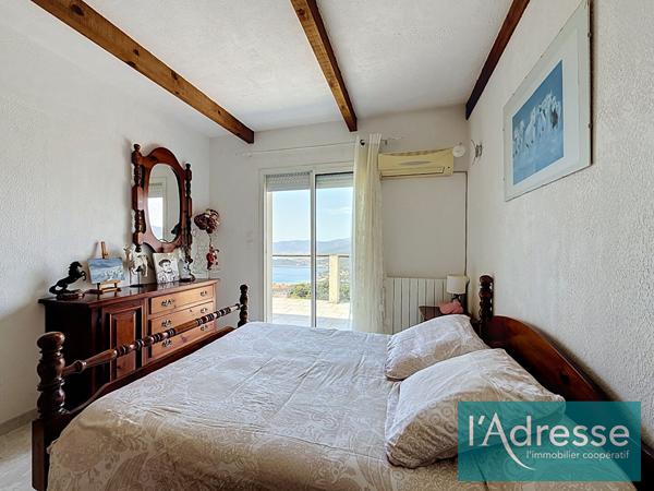 Maison vue mer panoramique sur les hauteurs de Calcatoggio - piscine chauffée - appartement indépendant