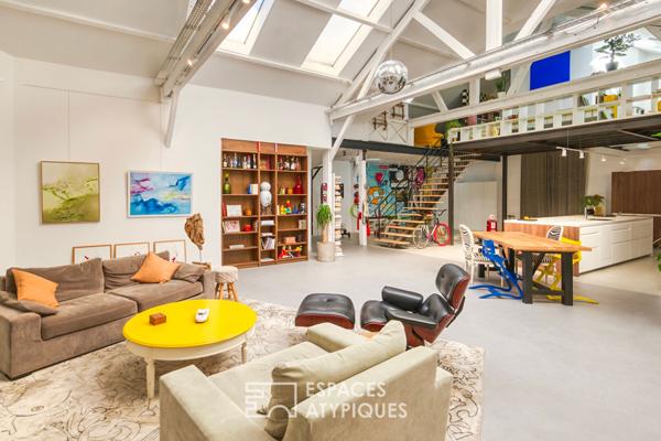 Loft d’artiste de style industriel dans une ancienne école de danse