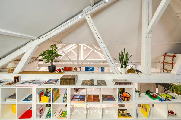 Loft d’artiste de style industriel dans une ancienne école de danse