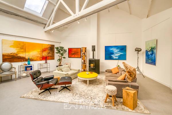 Loft d’artiste de style industriel dans une ancienne école de danse