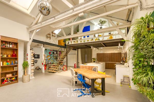 Loft d’artiste de style industriel dans une ancienne école de danse