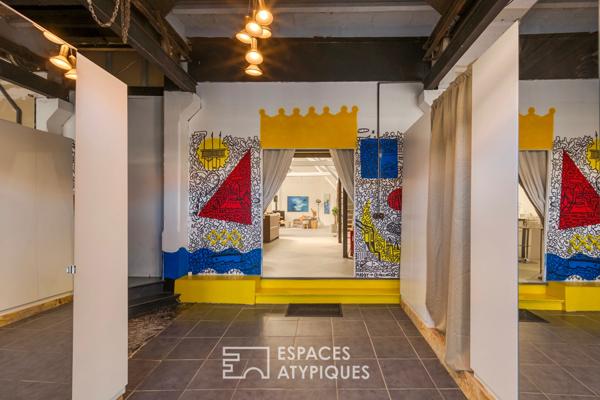 Loft d’artiste de style industriel dans une ancienne école de danse