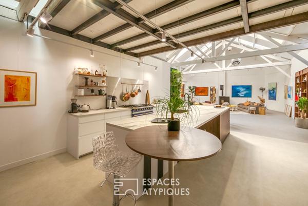 Loft d’artiste de style industriel dans une ancienne école de danse