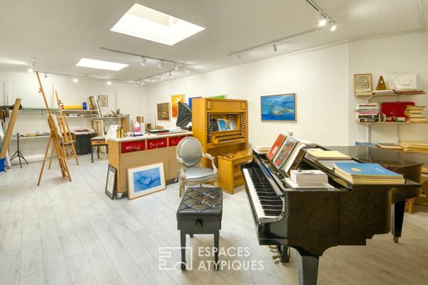 Loft d’artiste de style industriel dans une ancienne école de danse