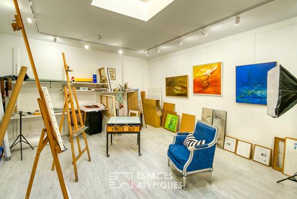 Loft d’artiste de style industriel dans une ancienne école de danse