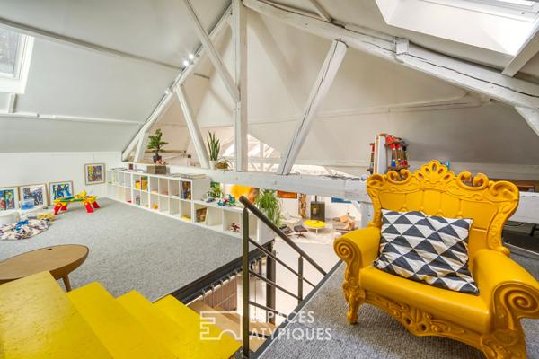 Loft d’artiste de style industriel dans une ancienne école de danse