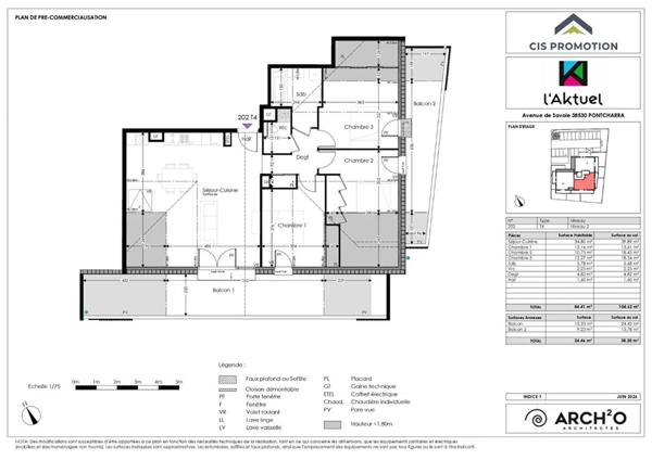 Appartement à vendre à Pontcharra (38530)