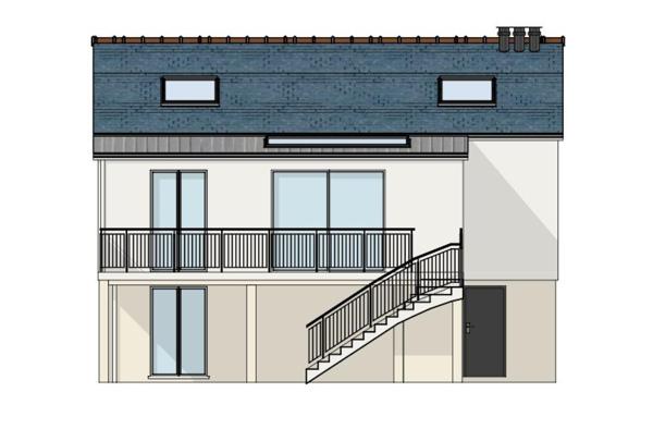 Maison des années 1970 à rénover.