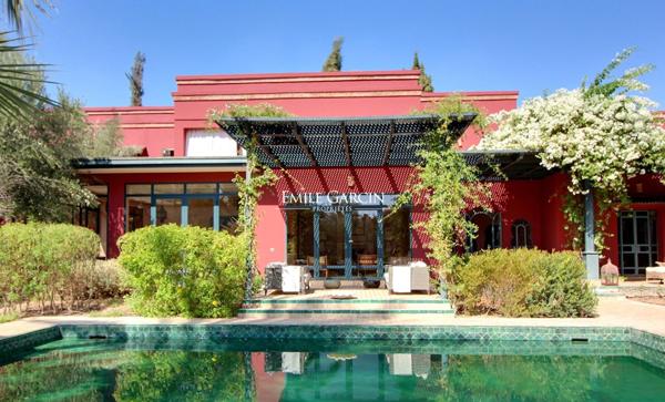 À vendre villa dans le triangle d'or de la palmeraie à Marrakech
