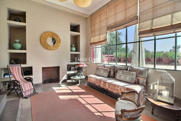 À vendre villa dans le triangle d'or de la palmeraie à Marrakech