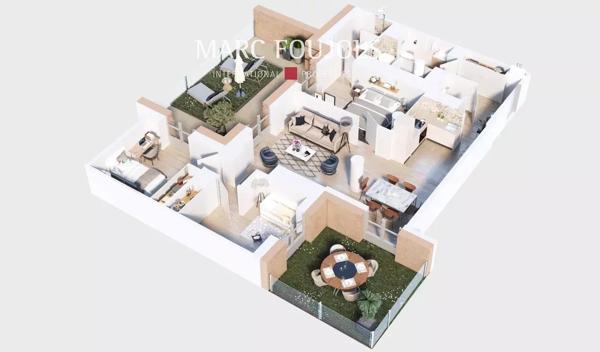 T4 dans le Château de Grand Champ- avec terrasses privatives et parking