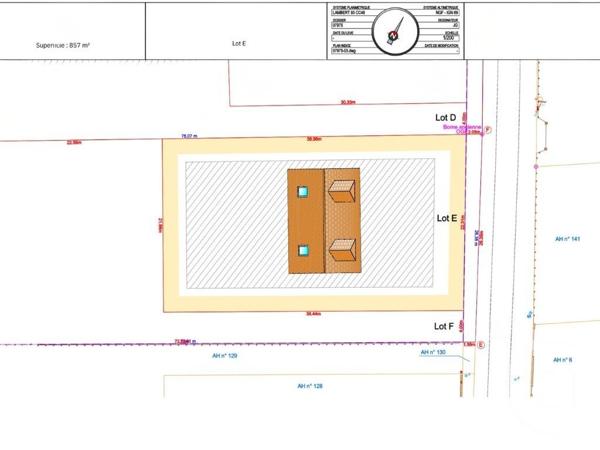 Terrain à vendre  857 m2 NOGENT LE ROI - 28