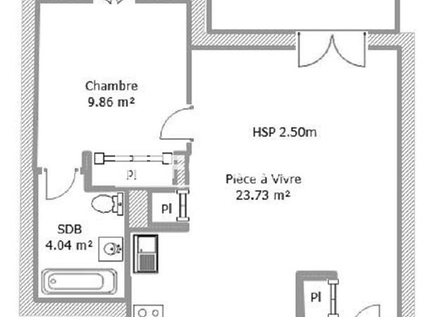 Location Appartement 2 pièces 37.63 m² - 1 CHEMIN DE LA TRAMONTANE Limoux 11300