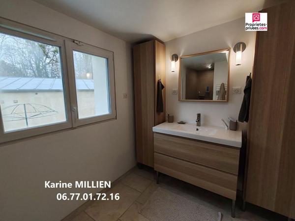 NONANCOURT 27320 Maison individuelle et lodge aménagé, 4 étangs avec bras de rivière, double garage, terrain de plus de 5 Hectares - 570 000  HAI