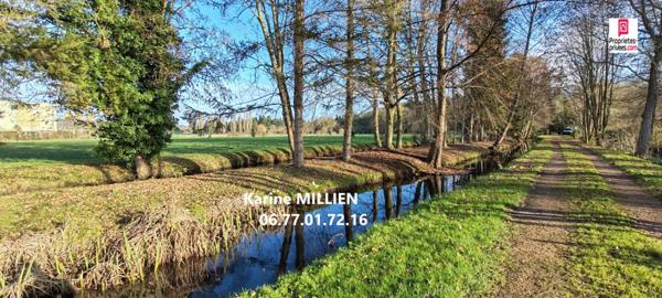 NONANCOURT 27320 Maison individuelle et lodge aménagé, 4 étangs avec bras de rivière, double garage, terrain de plus de 5 Hectares - 570 000  HAI
