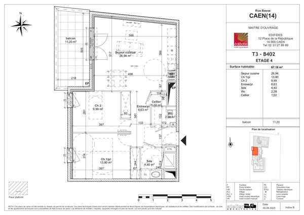Appartement 3 pièces 67m²
