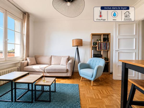 ORLEANS - Hypercentre - Bel appartement de 92 m²  meublé - idéal colocation - Chauff compris