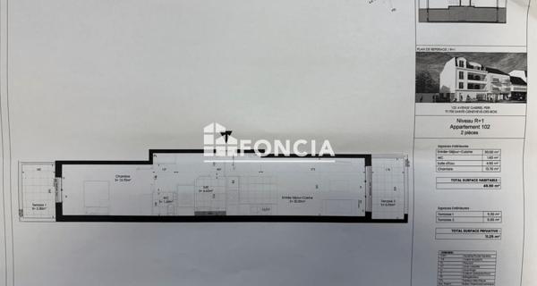 À vendre Appartement 2 pièces 49.9 m² - Sainte-geneviève-des-bois 91700