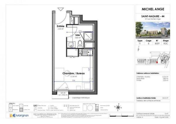 Appartement 1 pièce - 44600 Saint-Nazaire